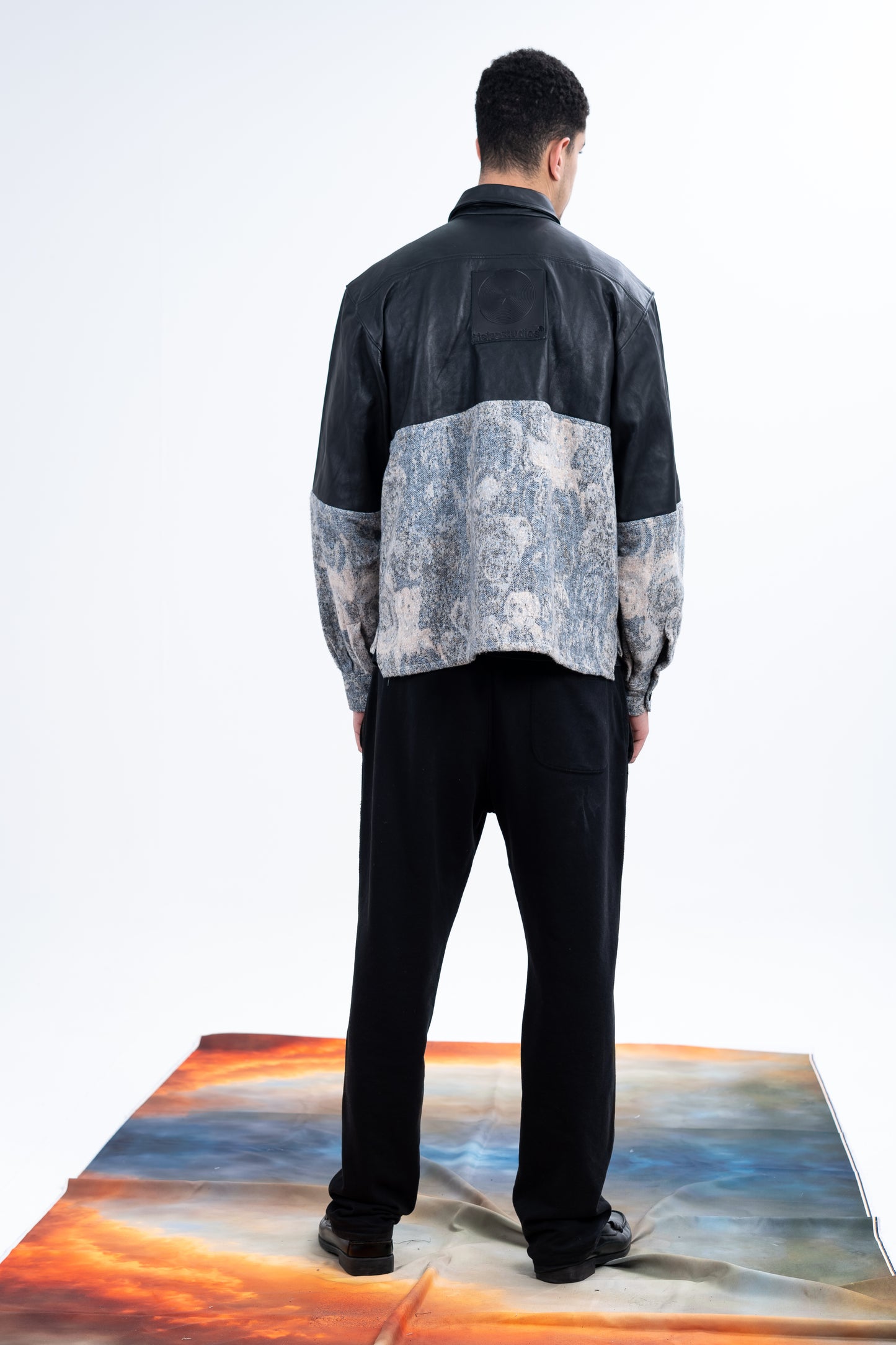Genuine Leather Alexandra Jacquard shirt