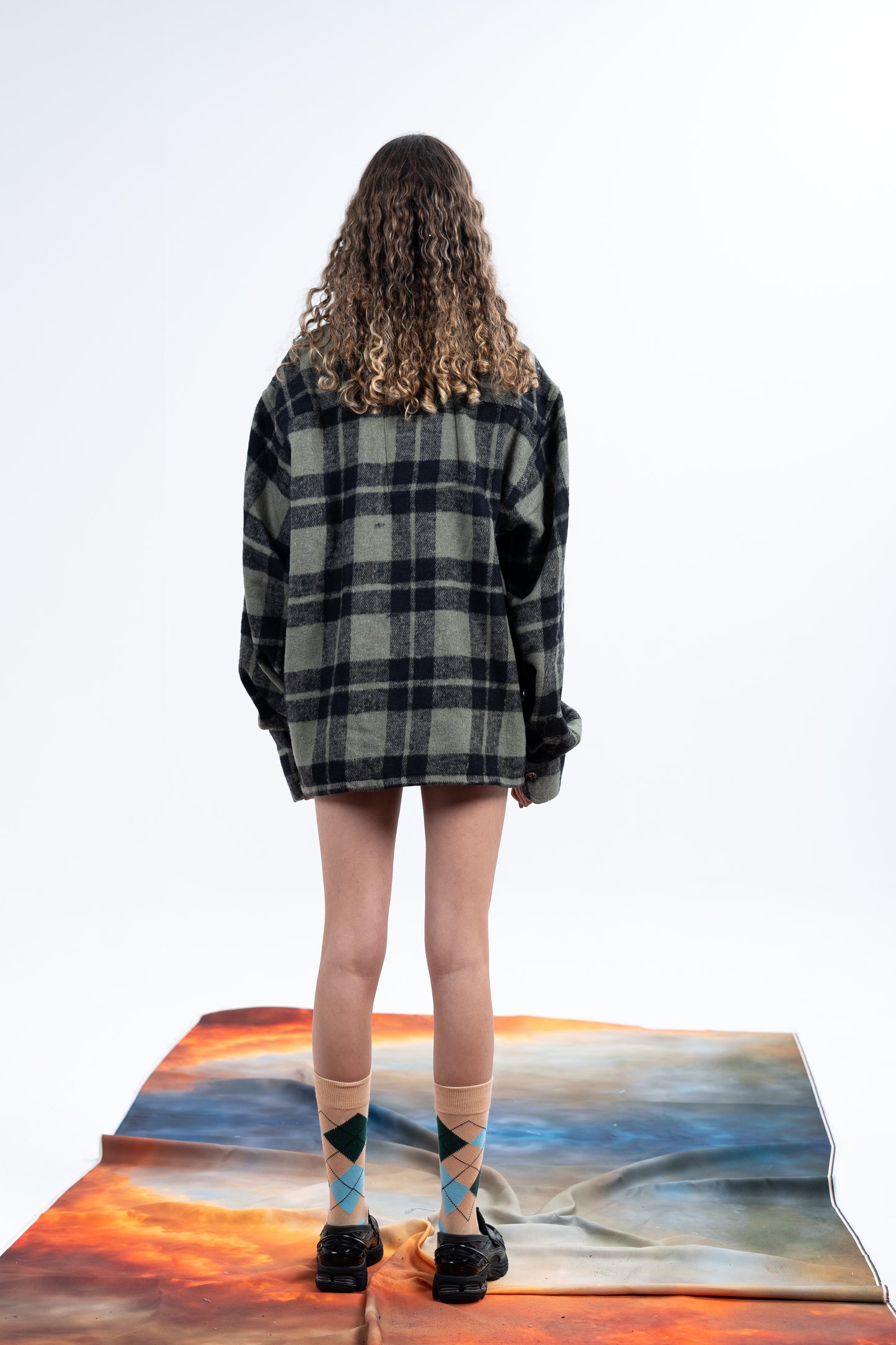 Green Plaid Flannel Shirt