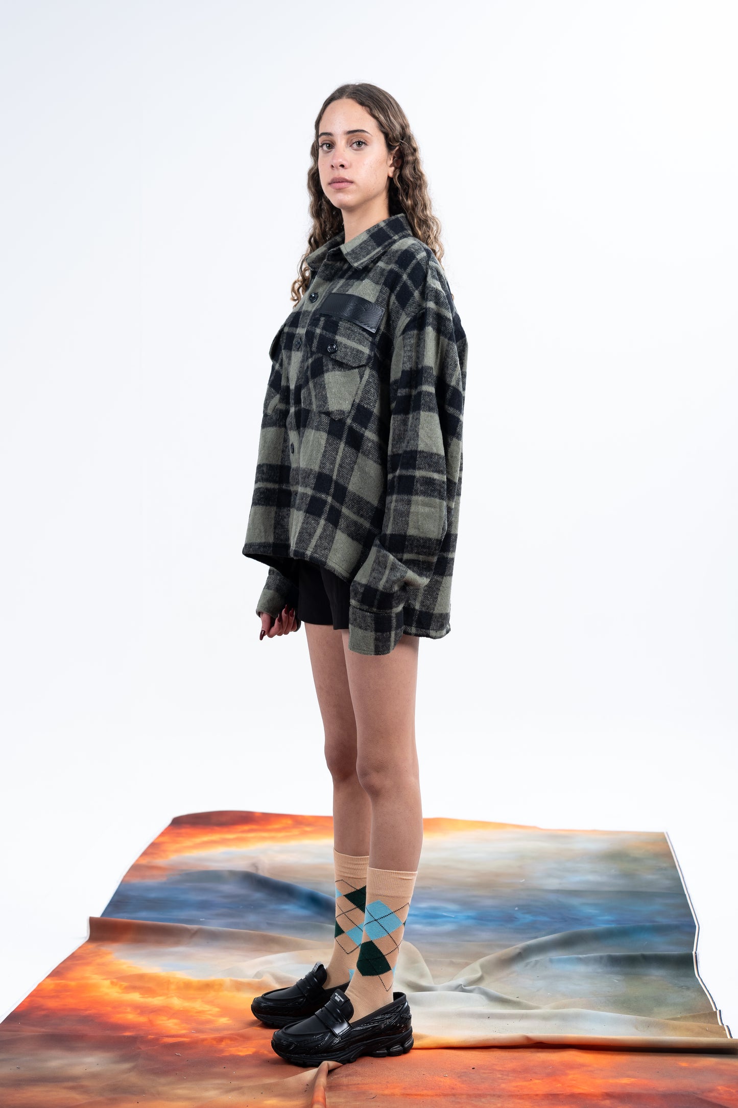 Green Plaid Flannel Shirt