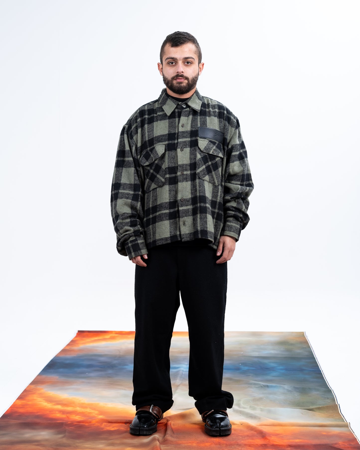 Green Plaid Flannel Shirt