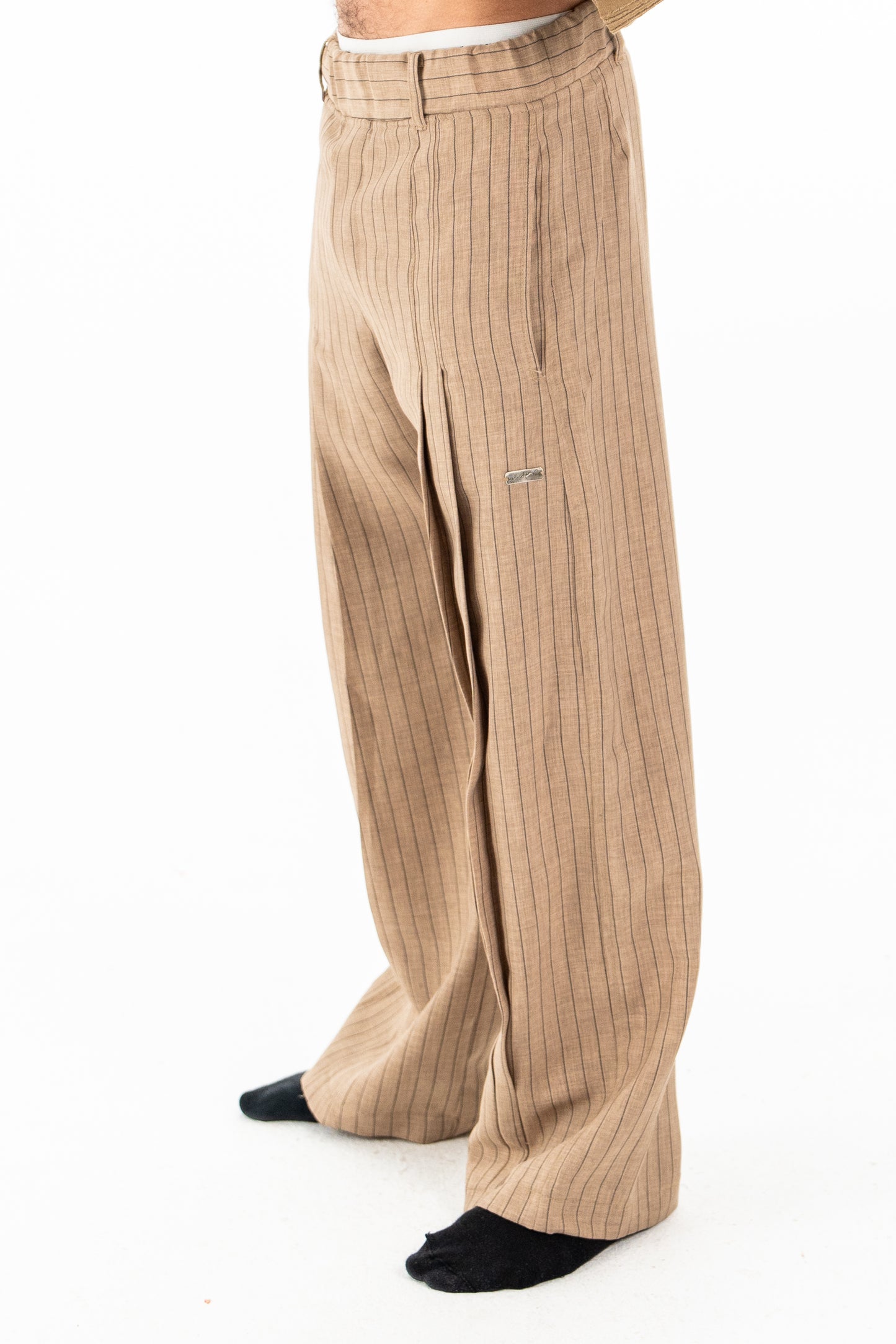 Beige Bloom Pants