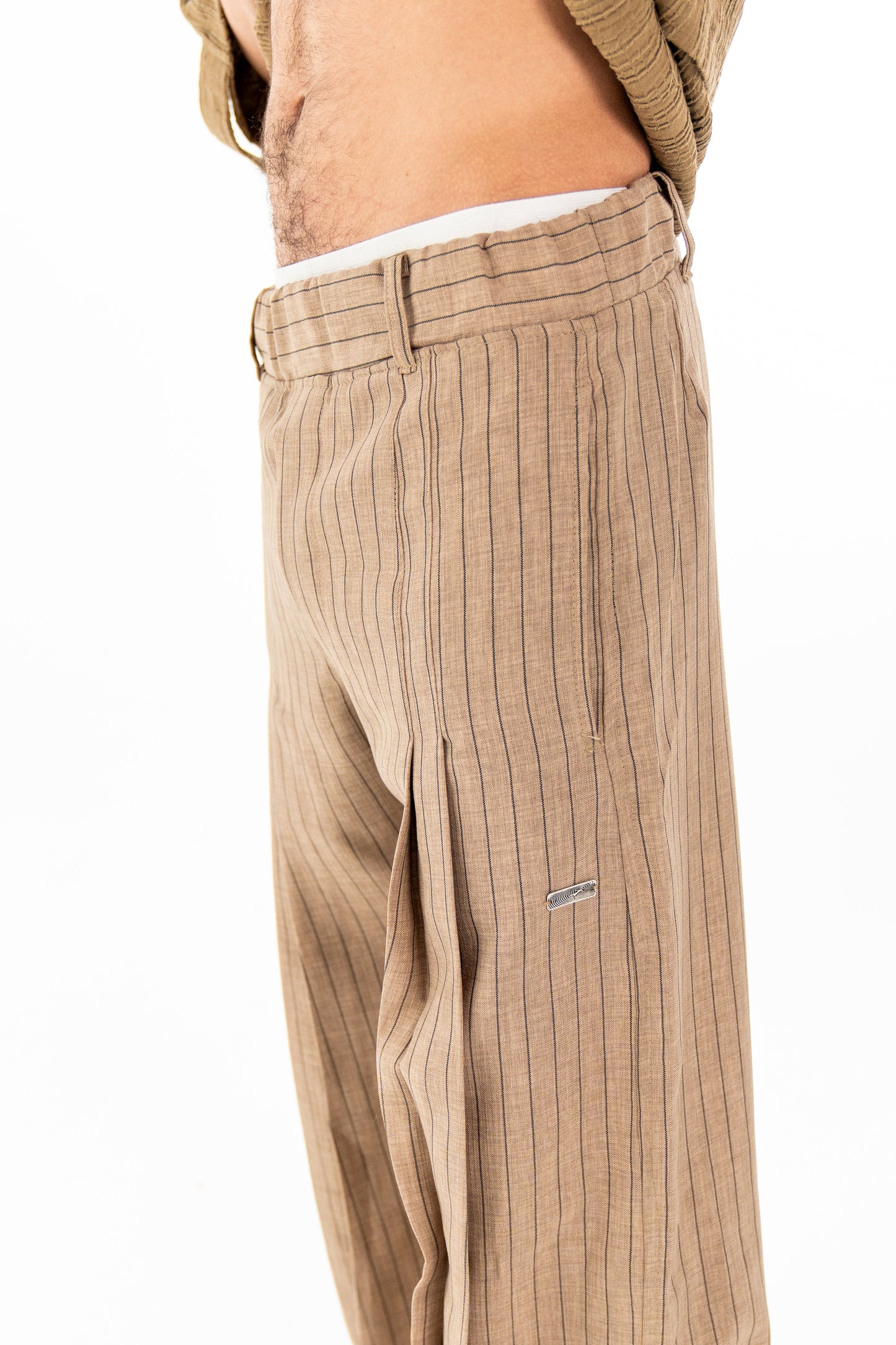 Beige Bloom Pants