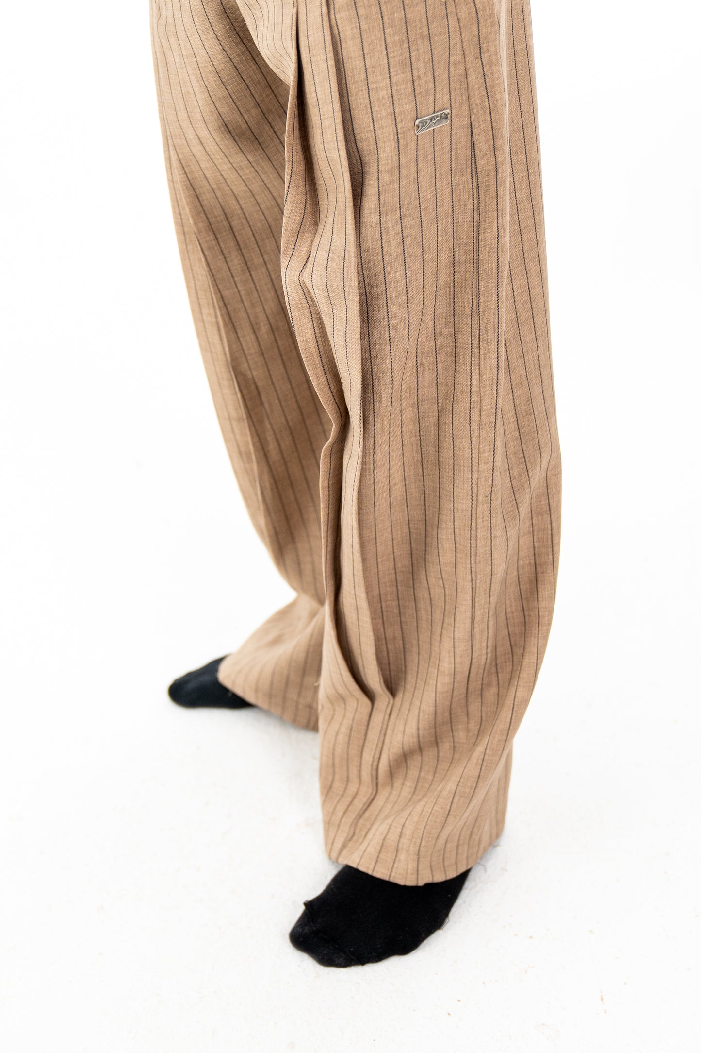 Beige Bloom Pants