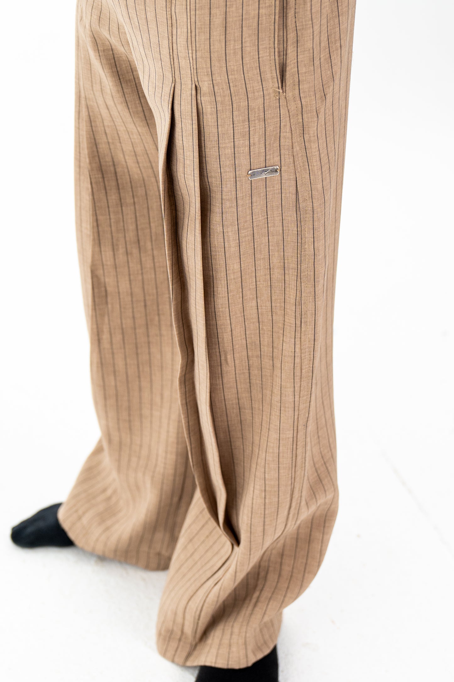 Beige Bloom Pants