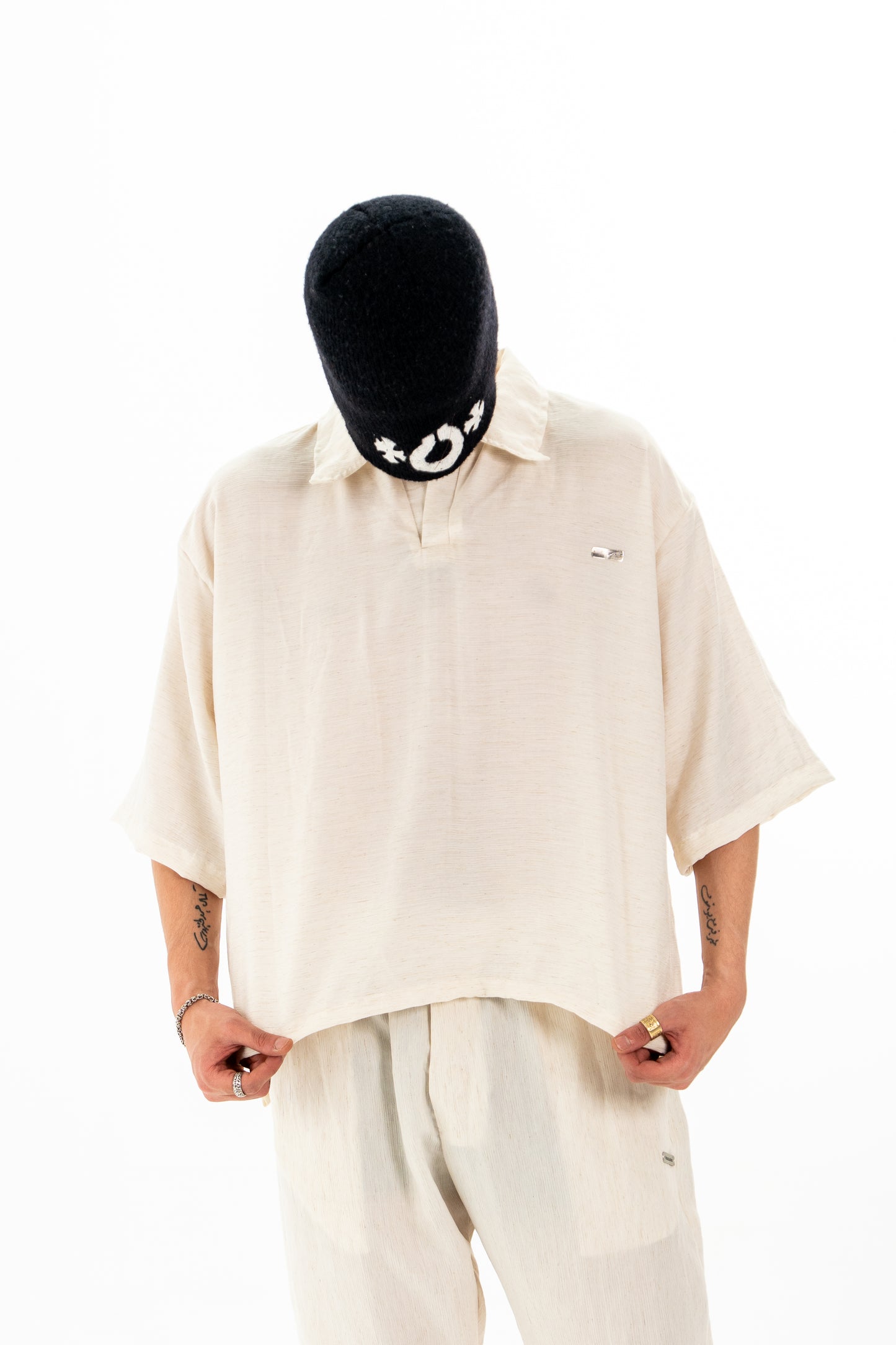 The Pleated Linen Polo