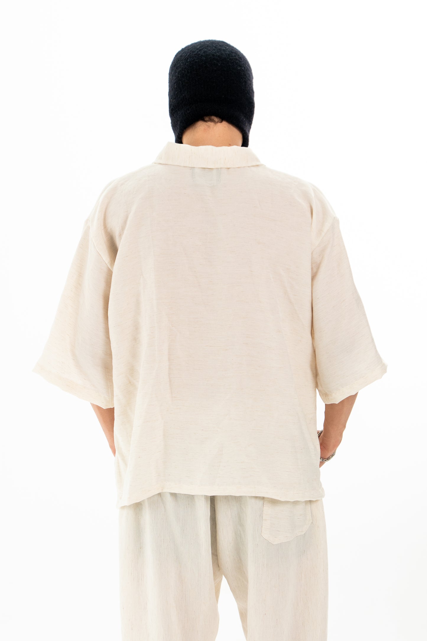 The Pleated Linen Polo