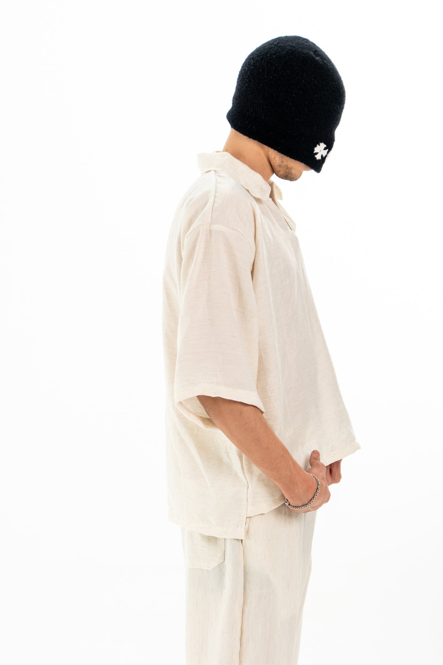 The Pleated Linen Polo
