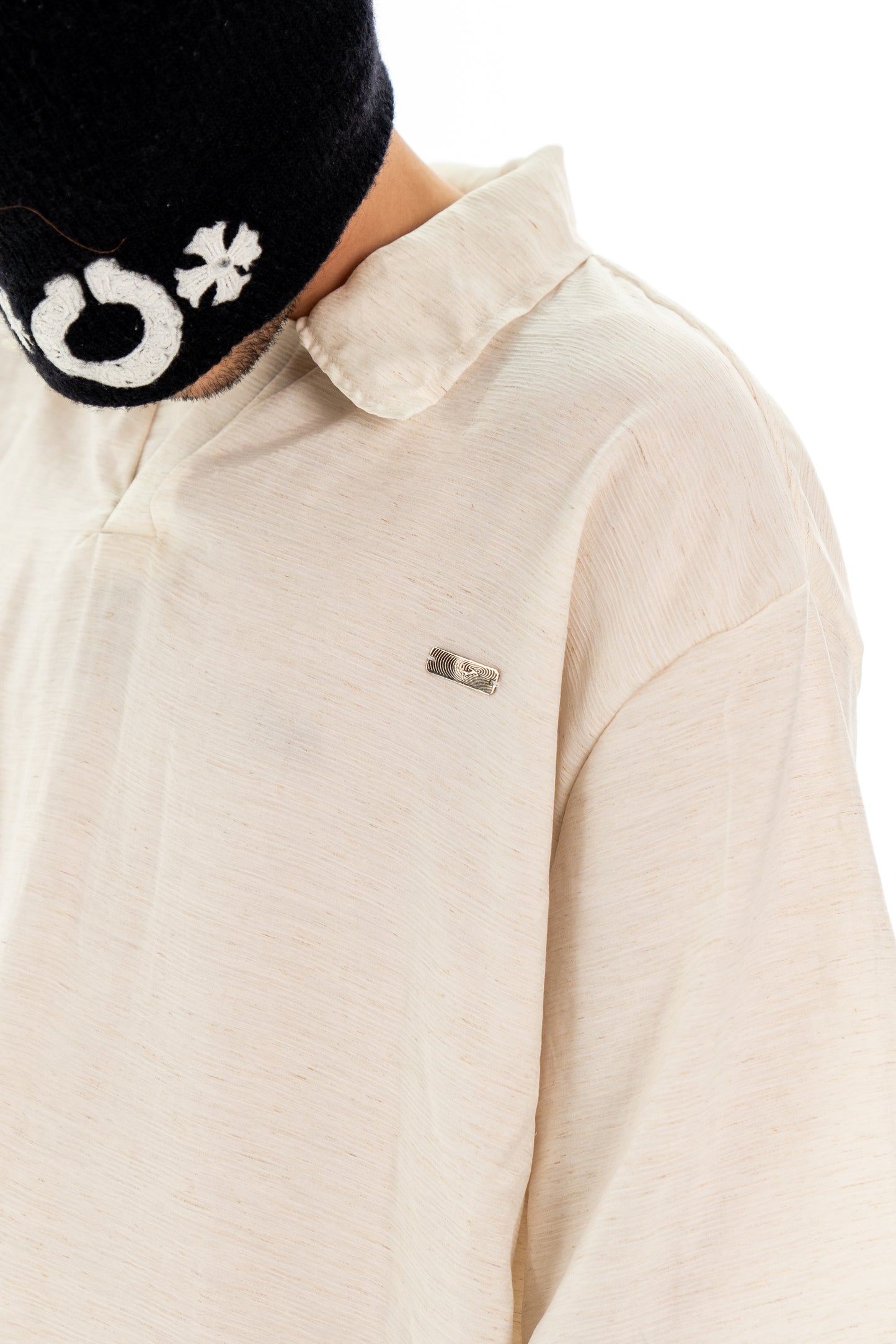 The Pleated Linen Polo