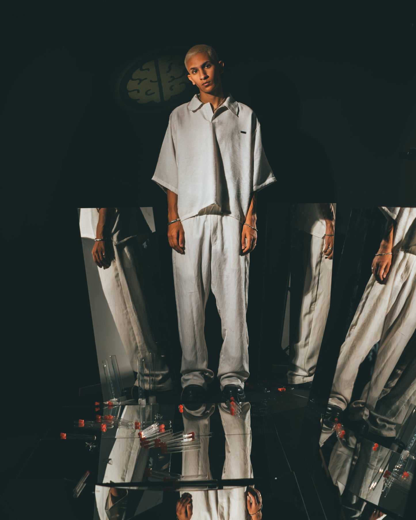 The Pleated Linen Polo