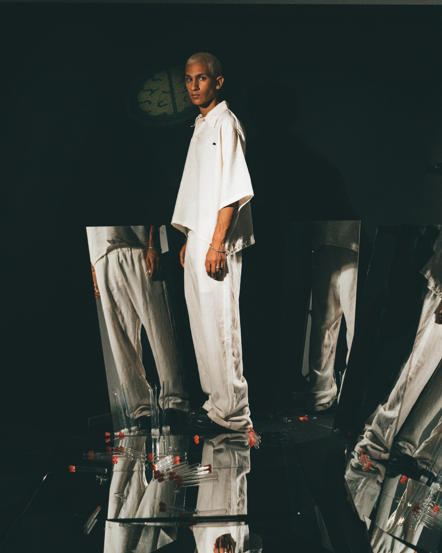 The Pleated Linen Polo