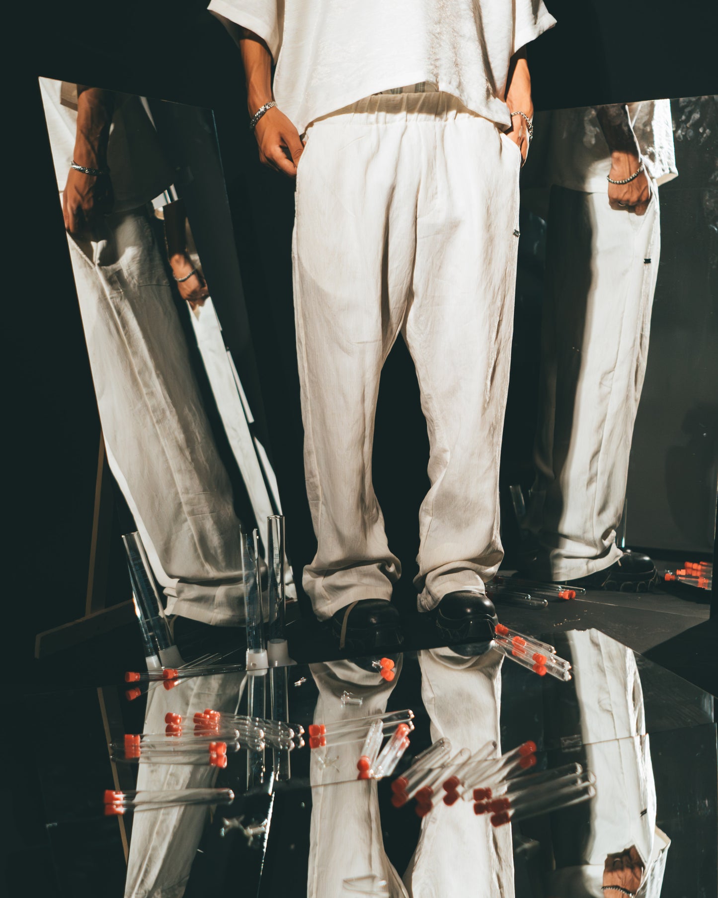 The Pleated Linen Polo