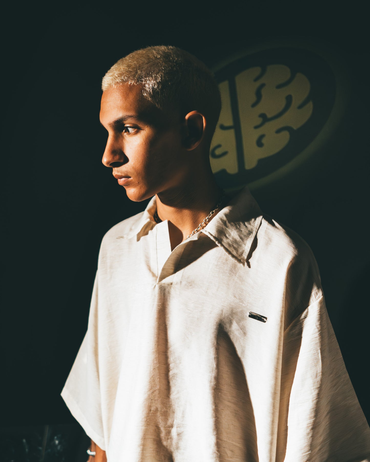 The Pleated Linen Polo