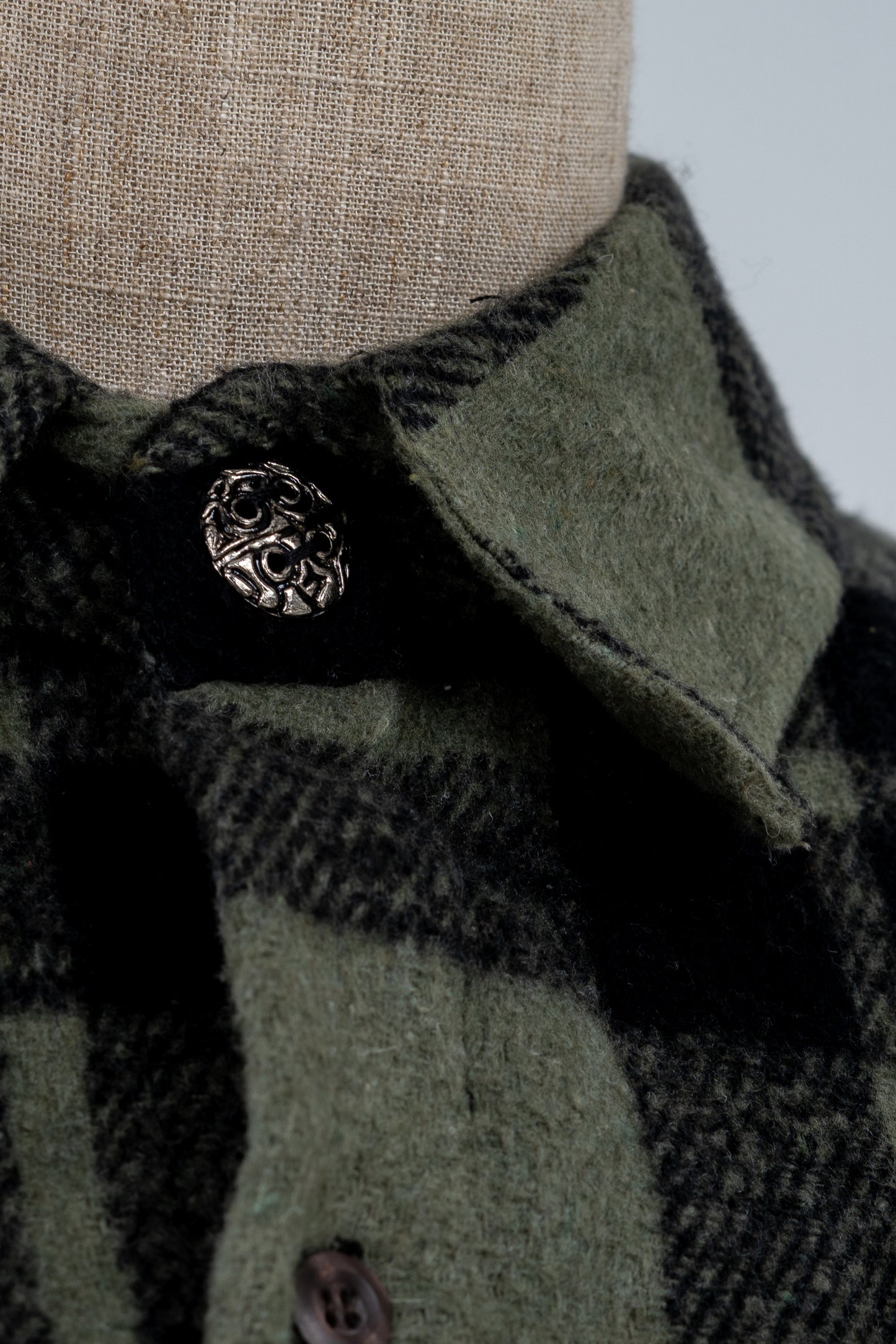Green Plaid Flannel Shirt