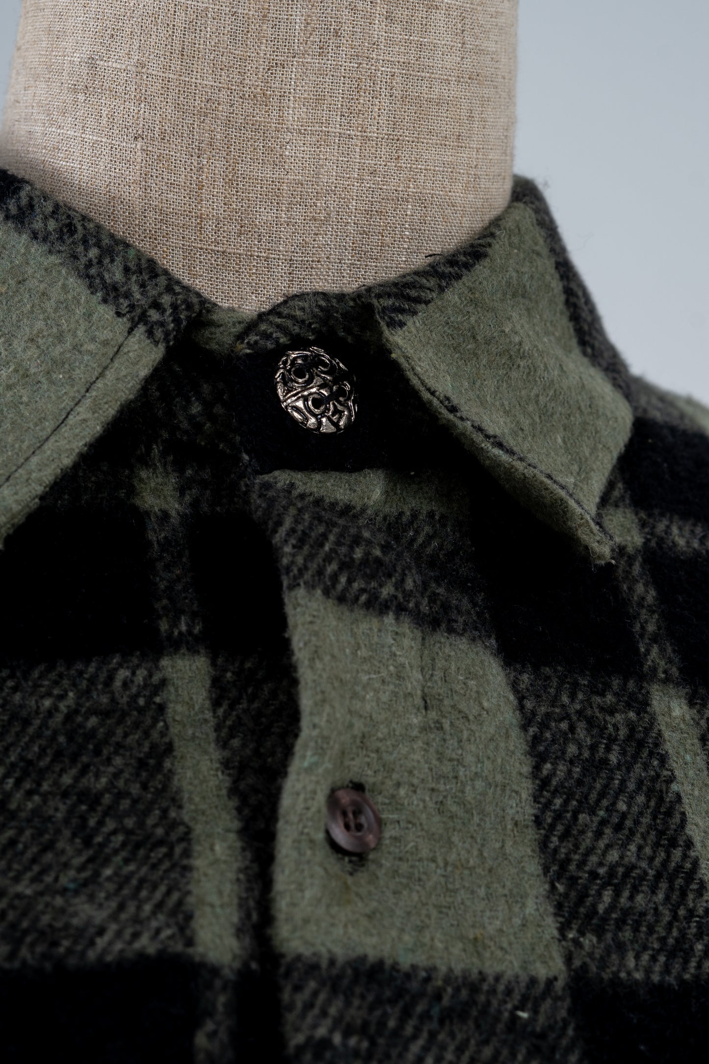 Green Plaid Flannel Shirt