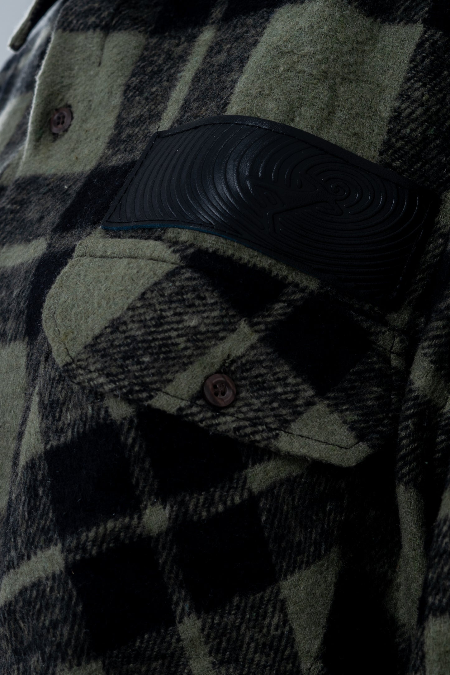 Green Plaid Flannel Shirt