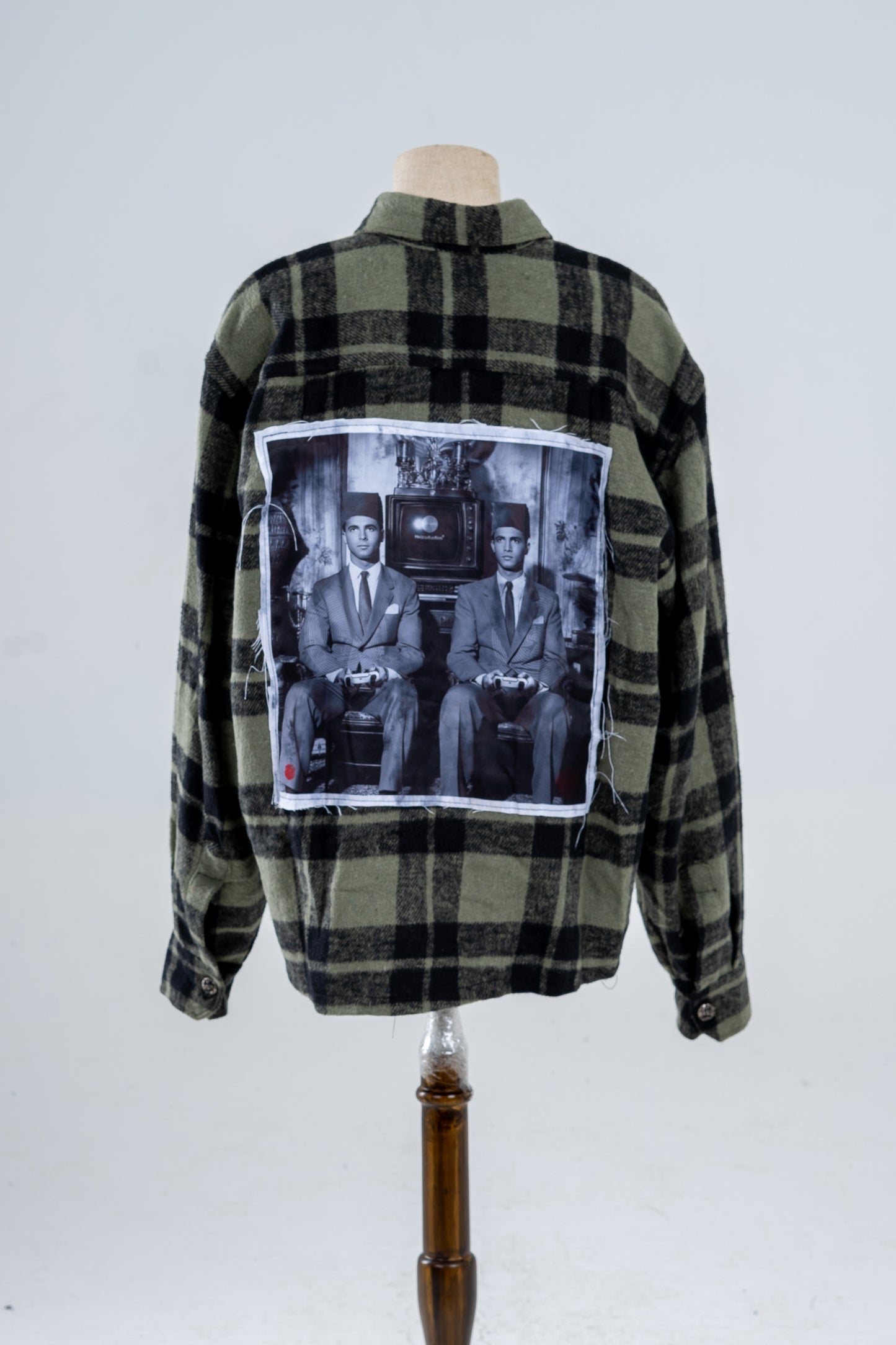 Green Plaid Flannel Shirt
