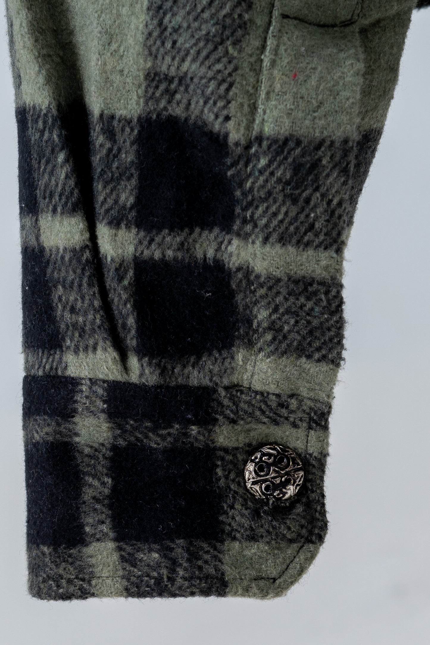 Green Plaid Flannel Shirt