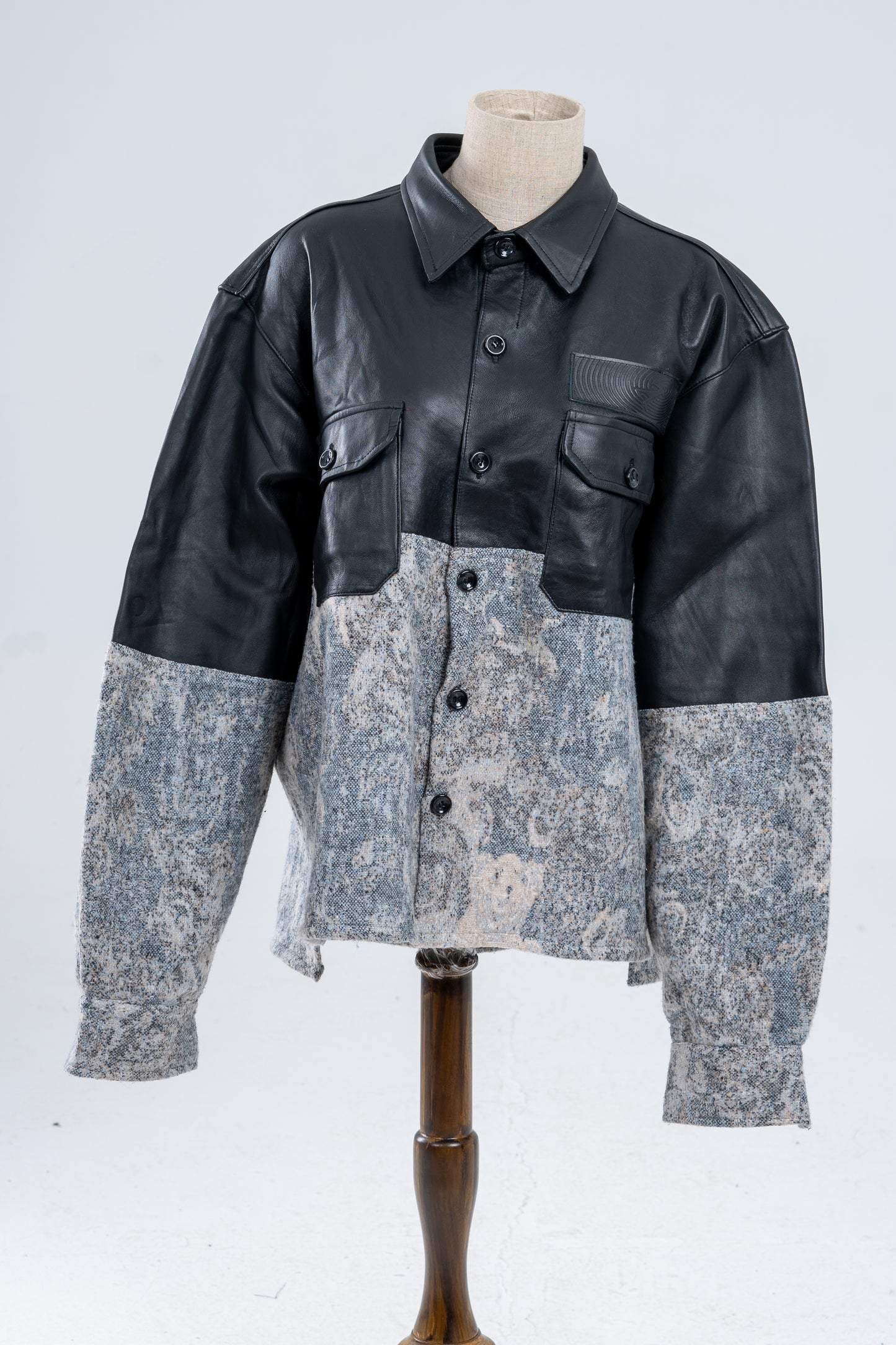 Genuine Leather Alexandra Jacquard shirt