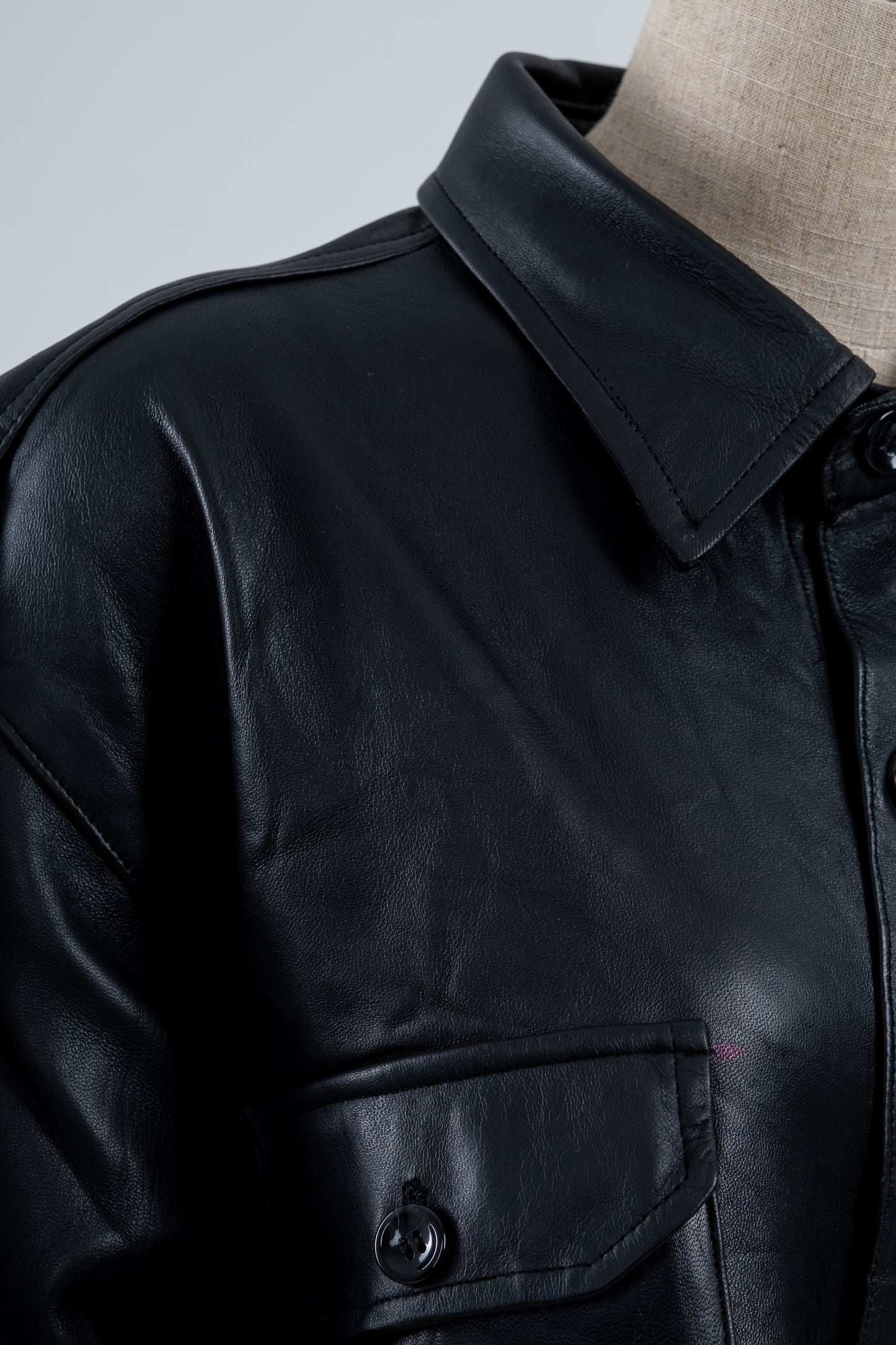 Genuine Leather Alexandra Jacquard shirt