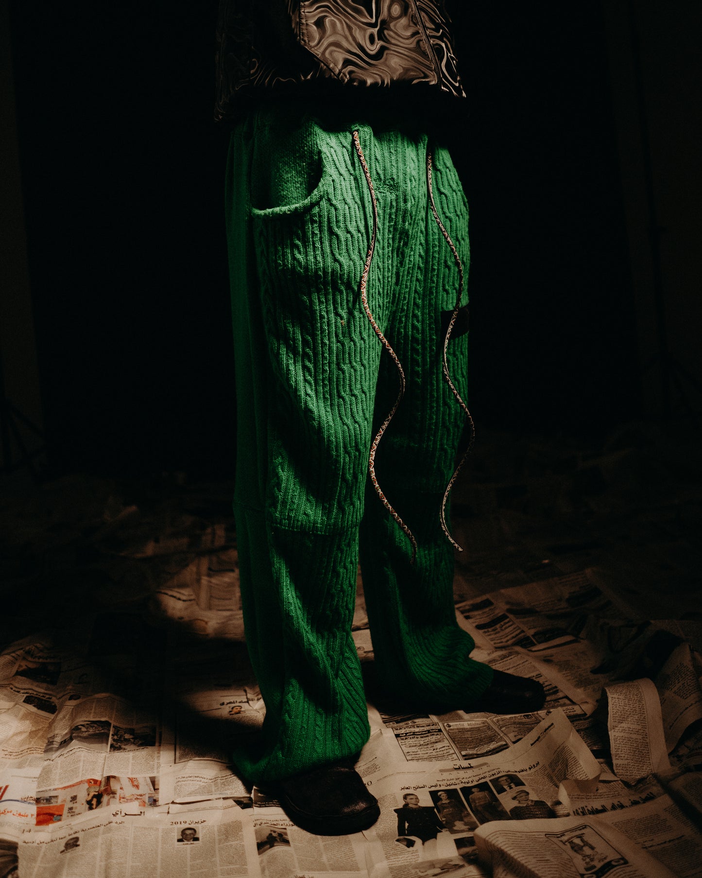 Green Knitted Pants