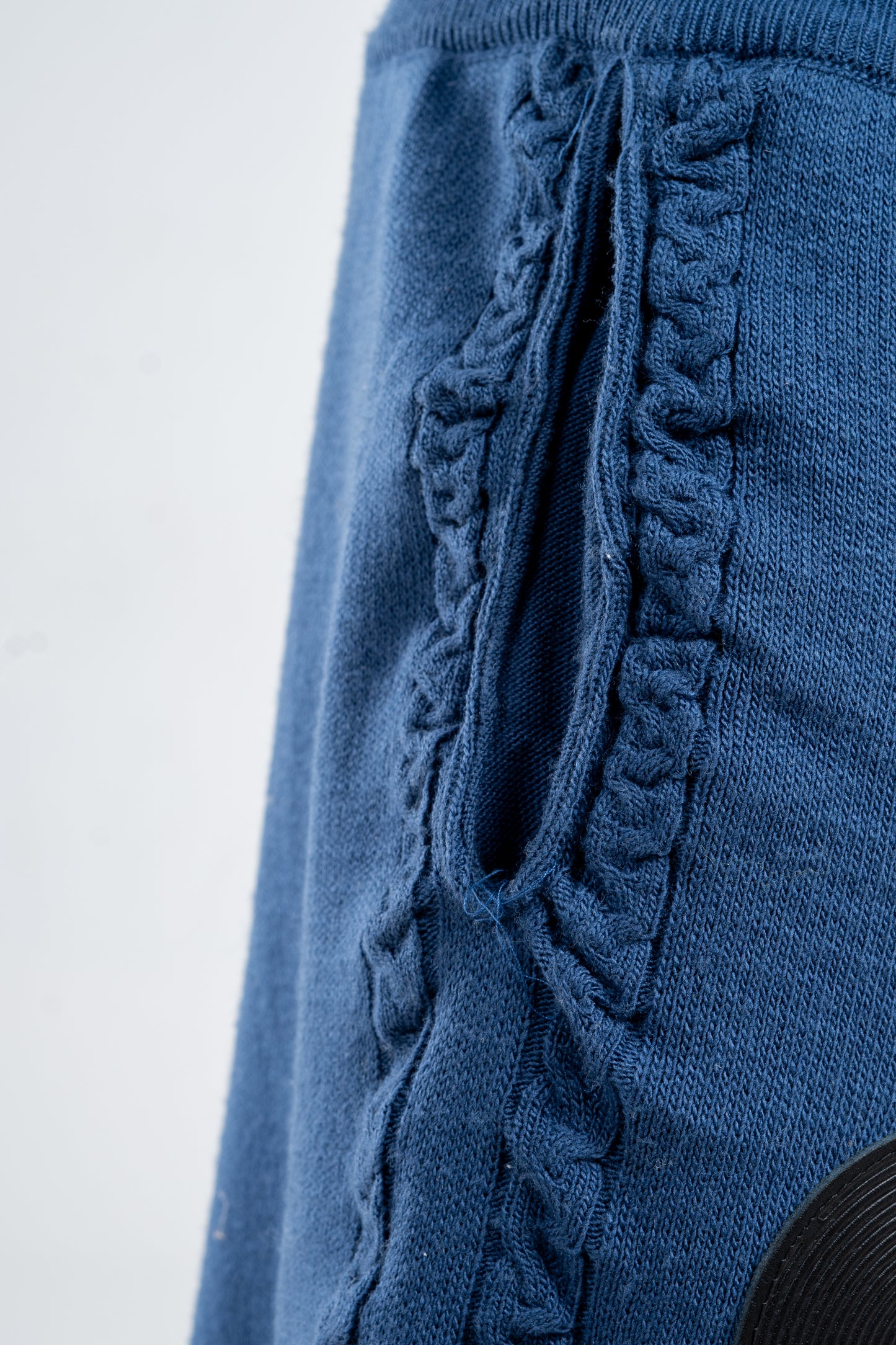 Knitted navy Shorts