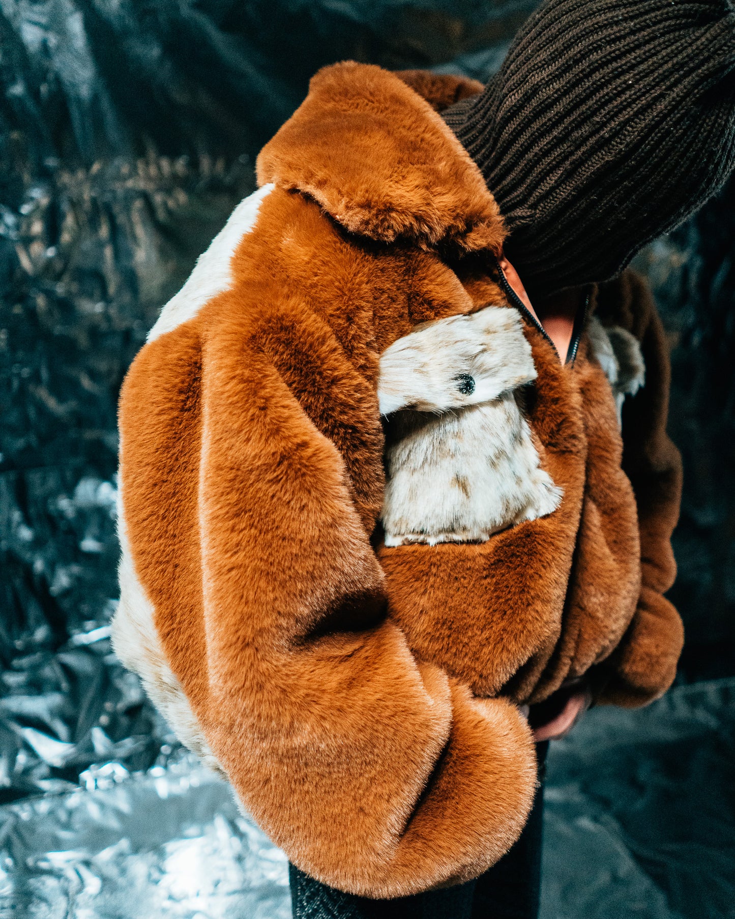 Brown/Wolf Fur Storm Half-zip
