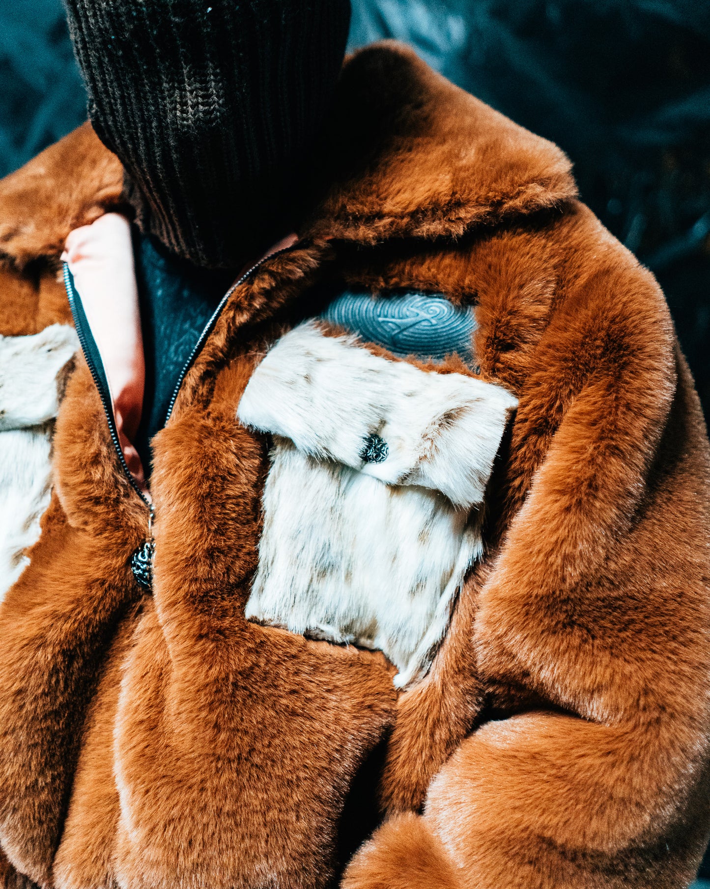 Brown/Wolf Fur Storm Half-zip