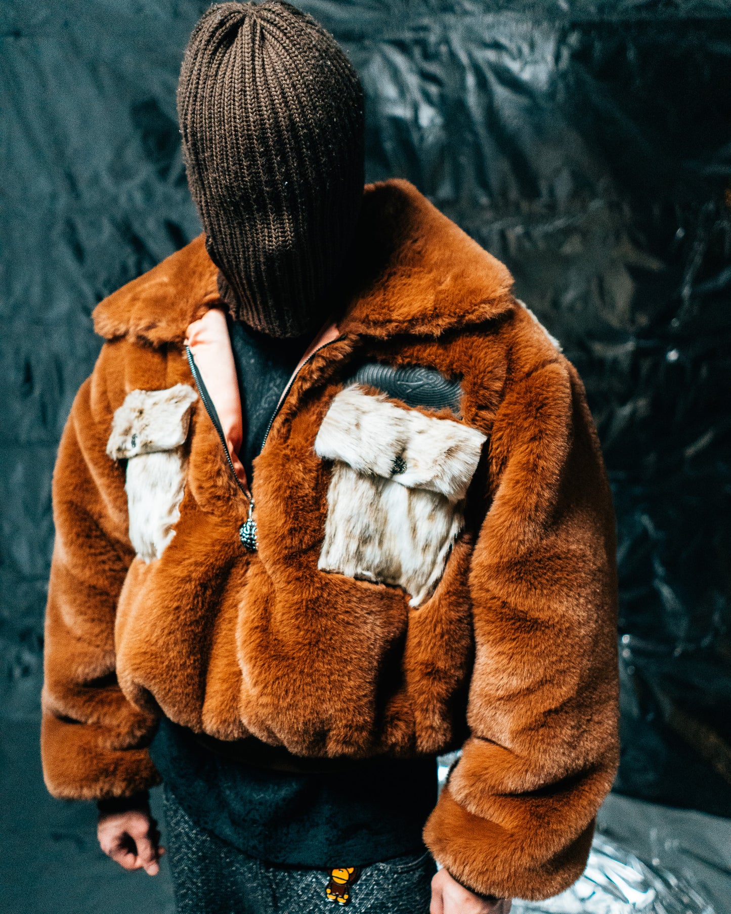 Brown/Wolf Fur Storm Half-zip