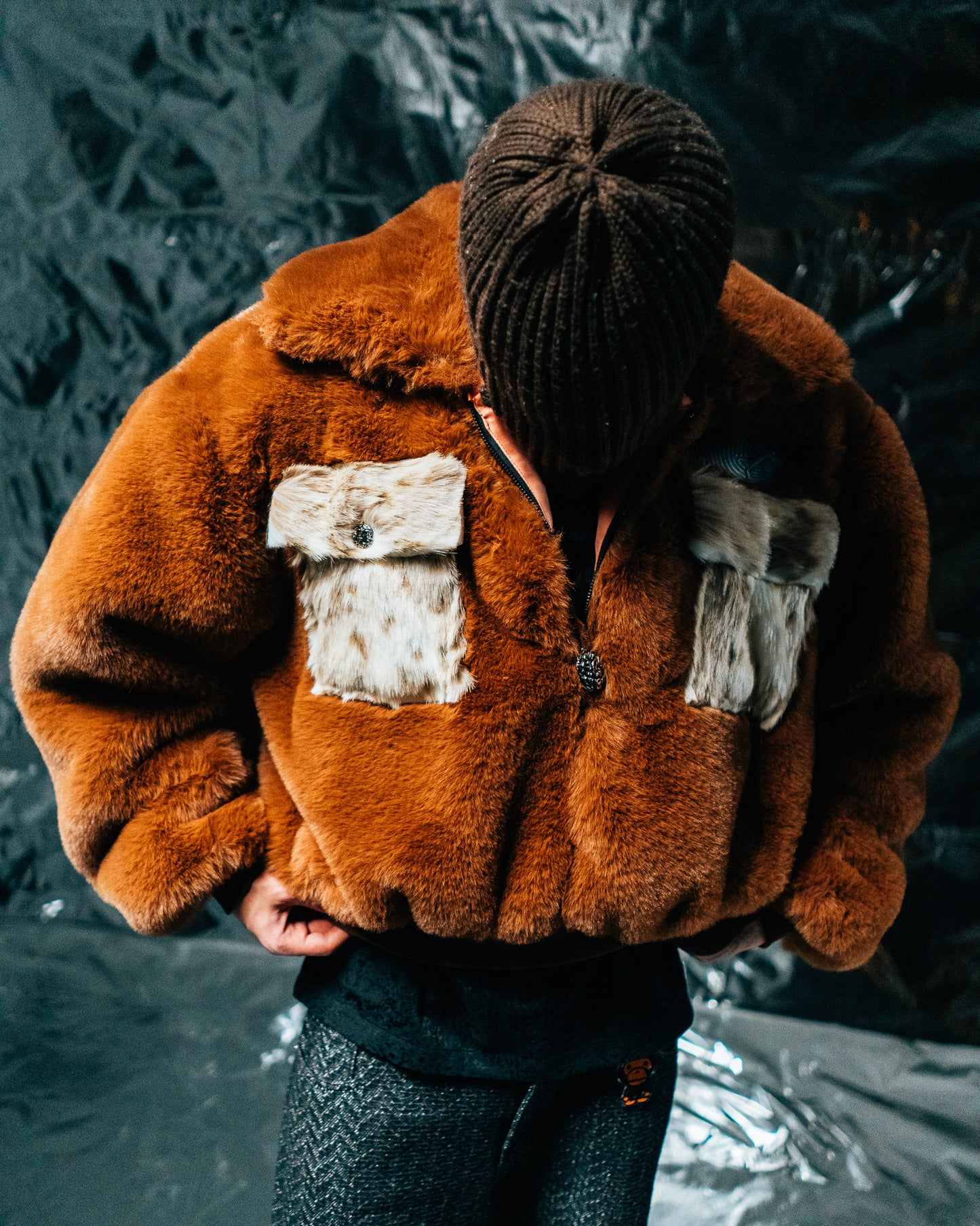Brown/Wolf Fur Storm Half-zip