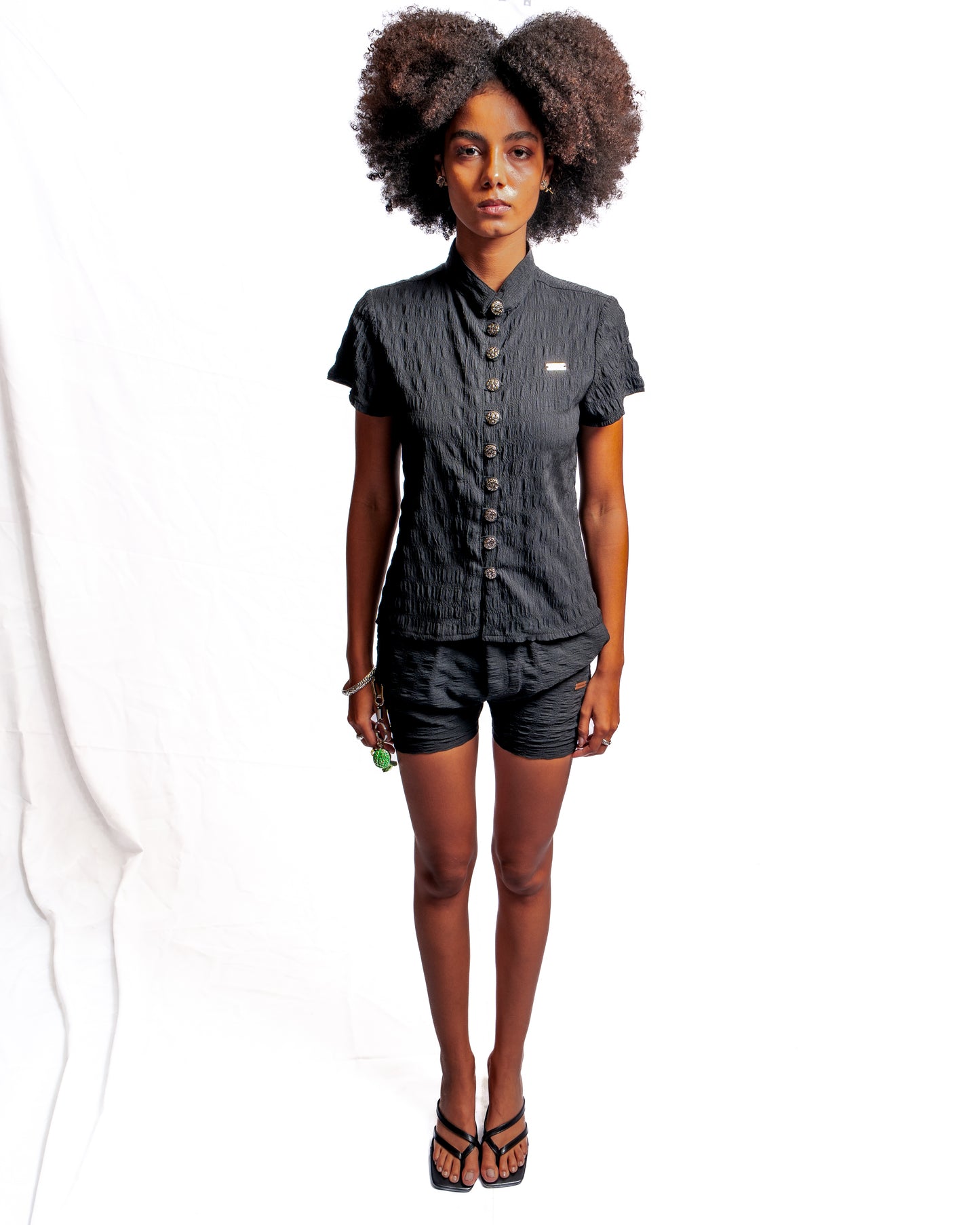 Crest Top - Black
