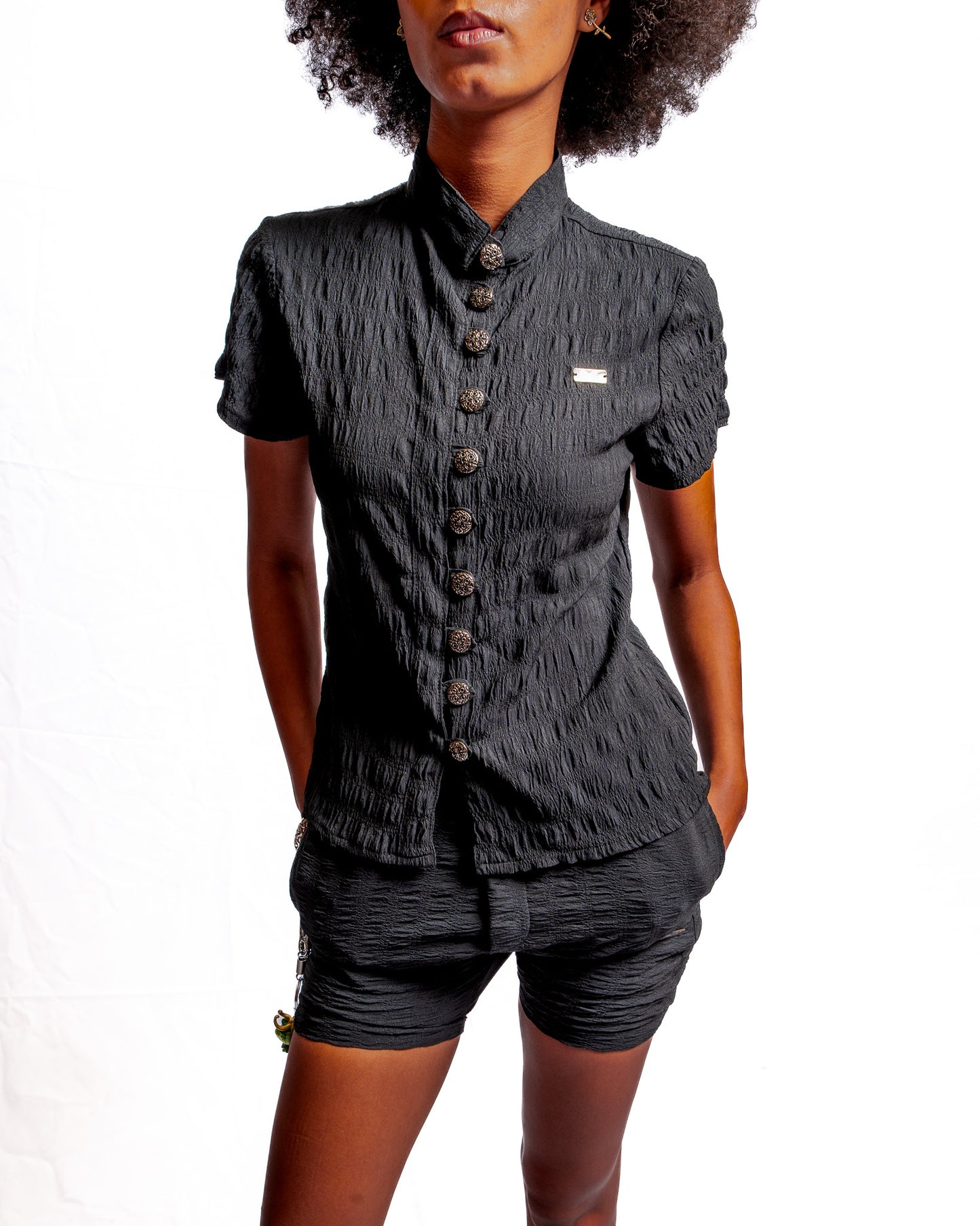 Crest Top - Black