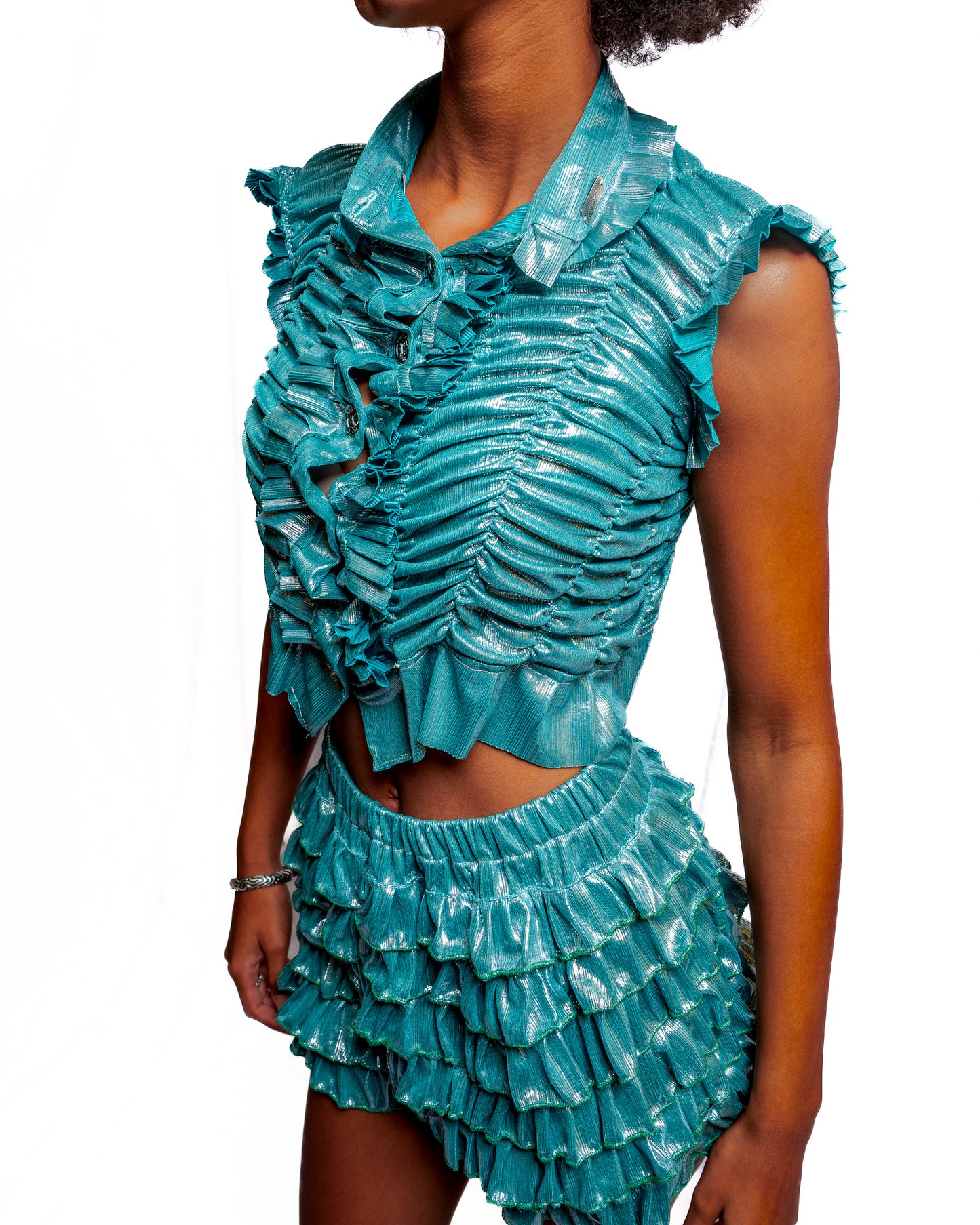 Fizz Shorts - Turquoise Foil