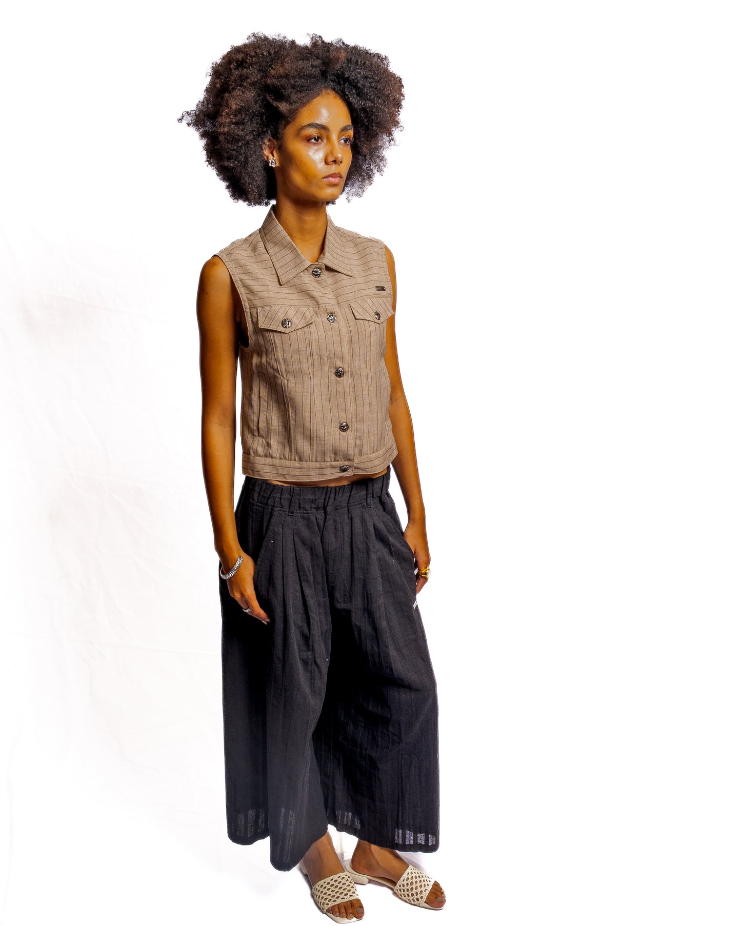 Pinstripe Vest