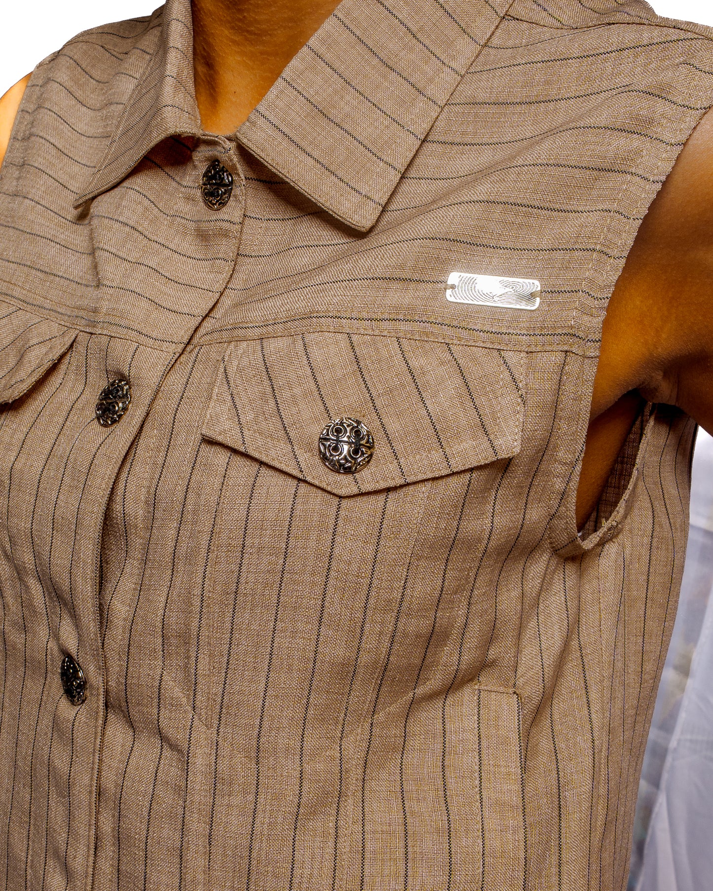 Pinstripe Vest