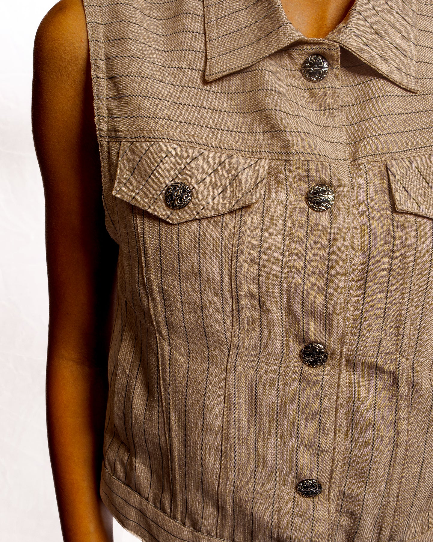 Pinstripe Vest