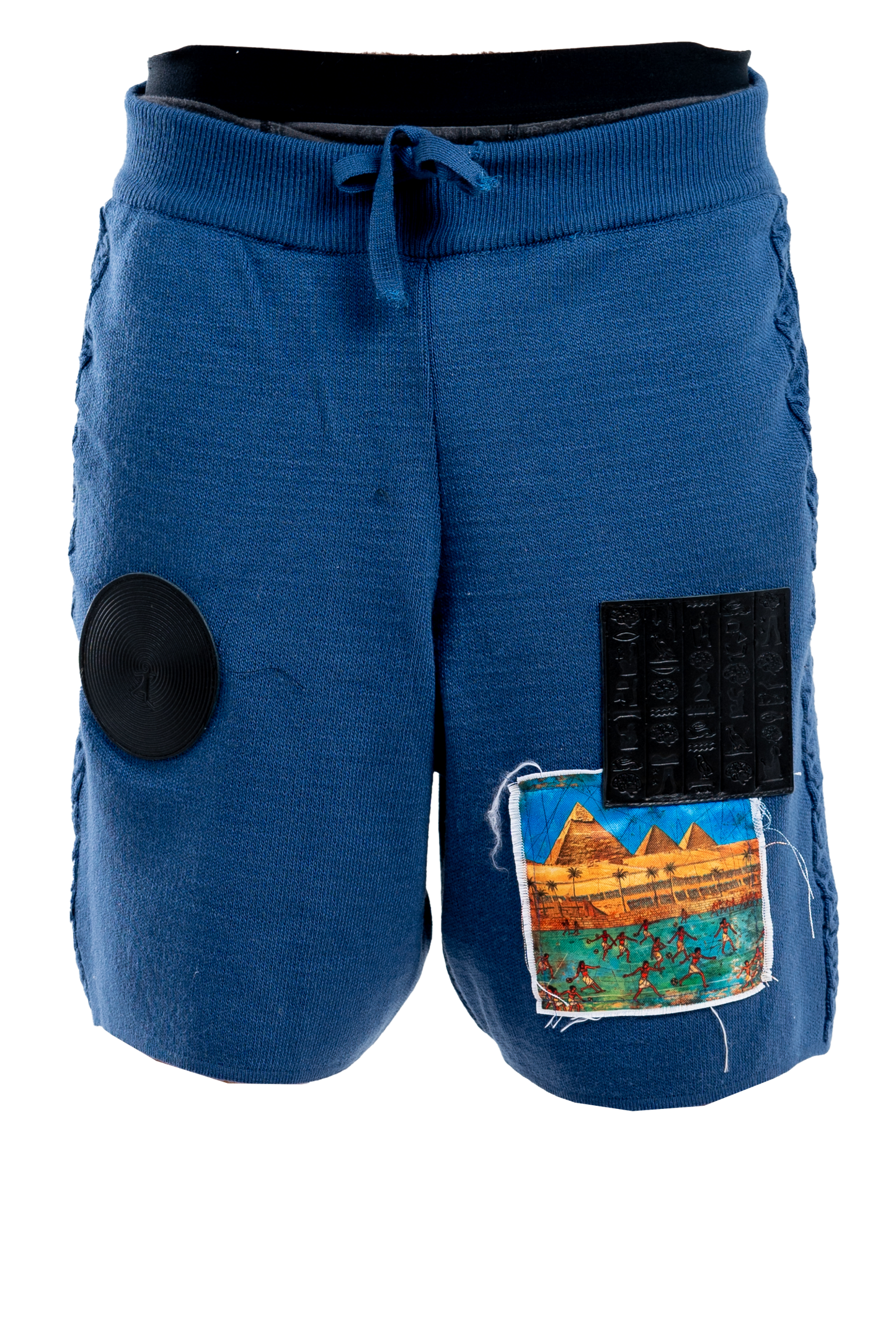 Knitted navy Shorts