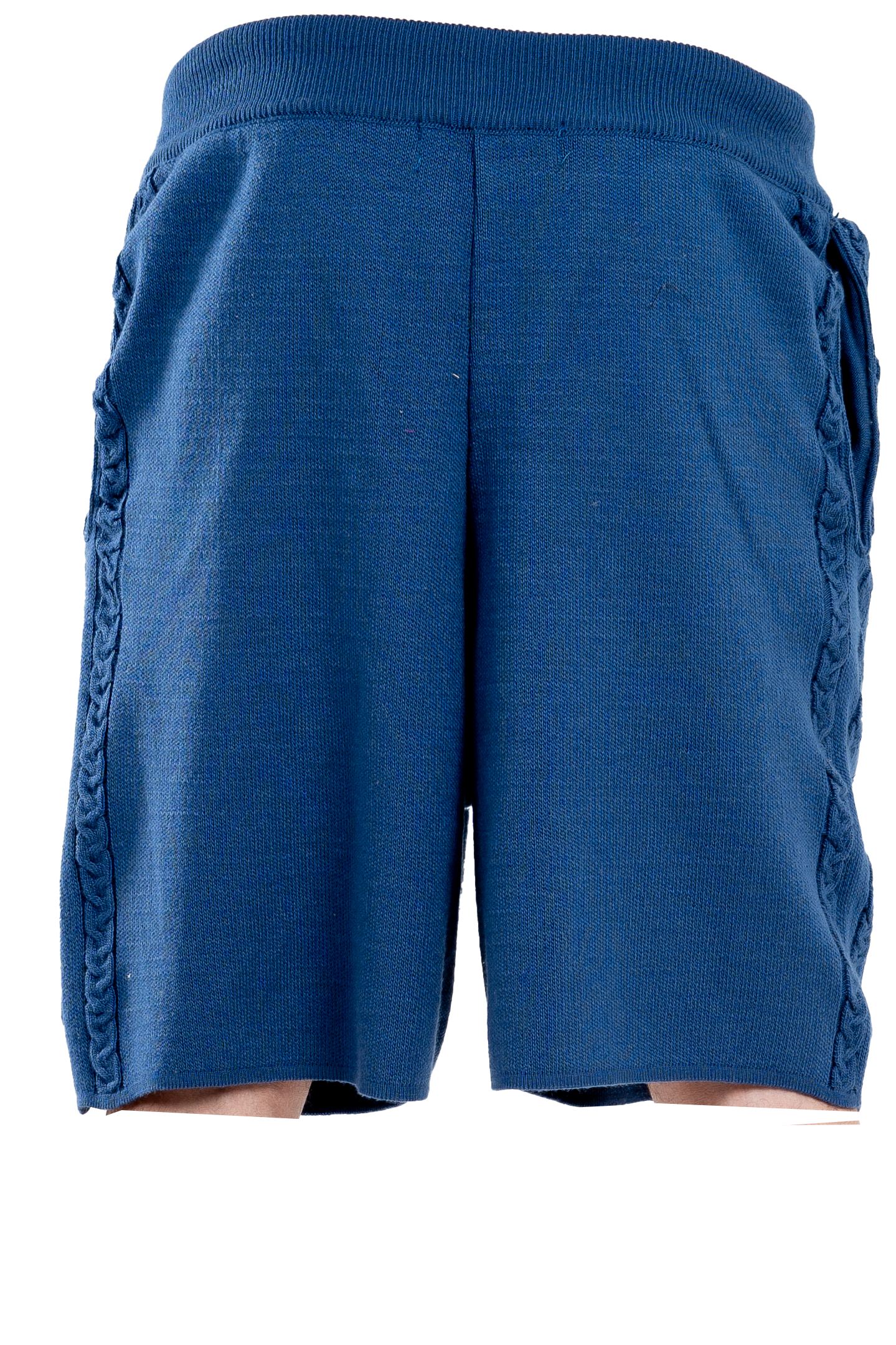 Knitted navy Shorts