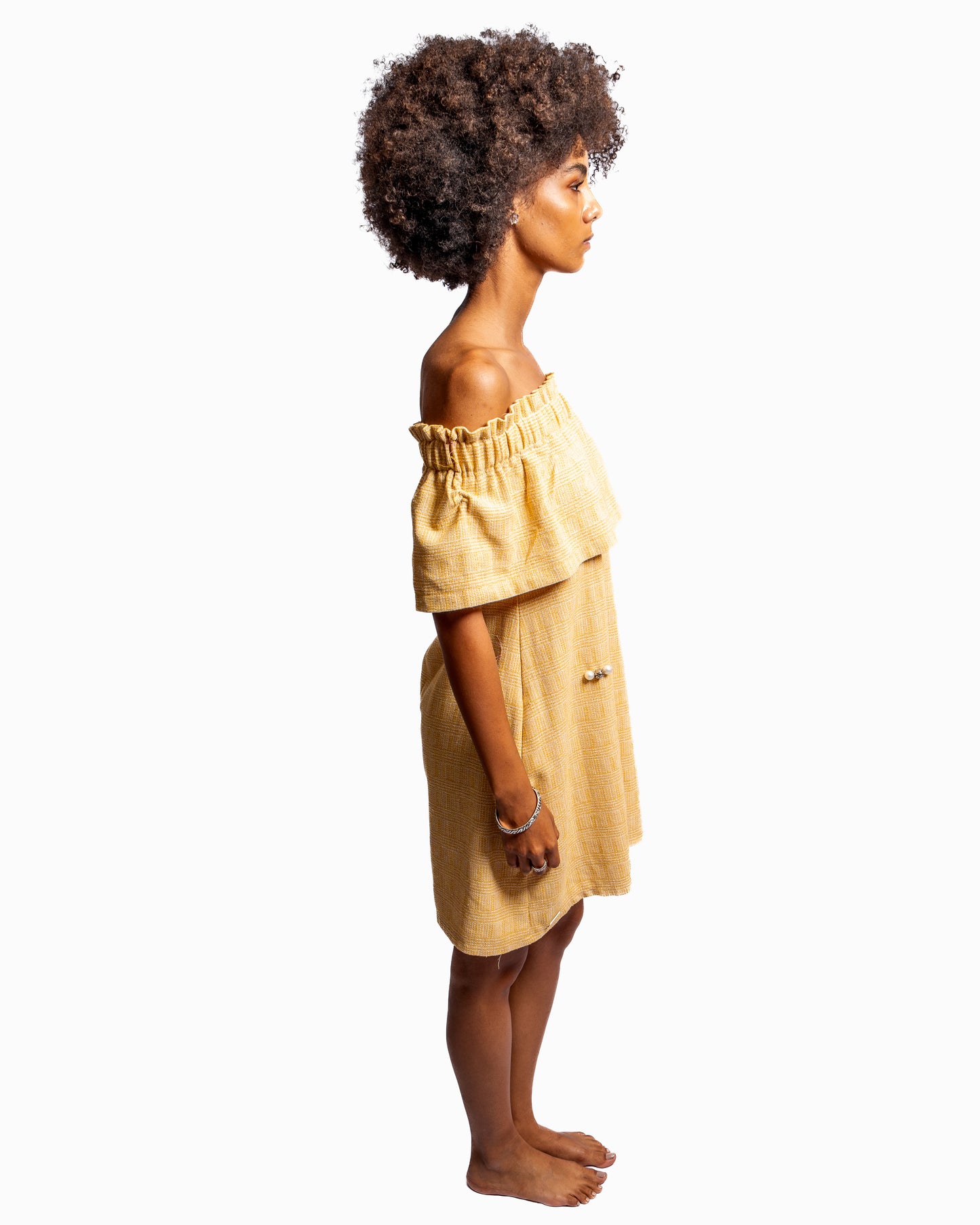 Shoulder drop dress