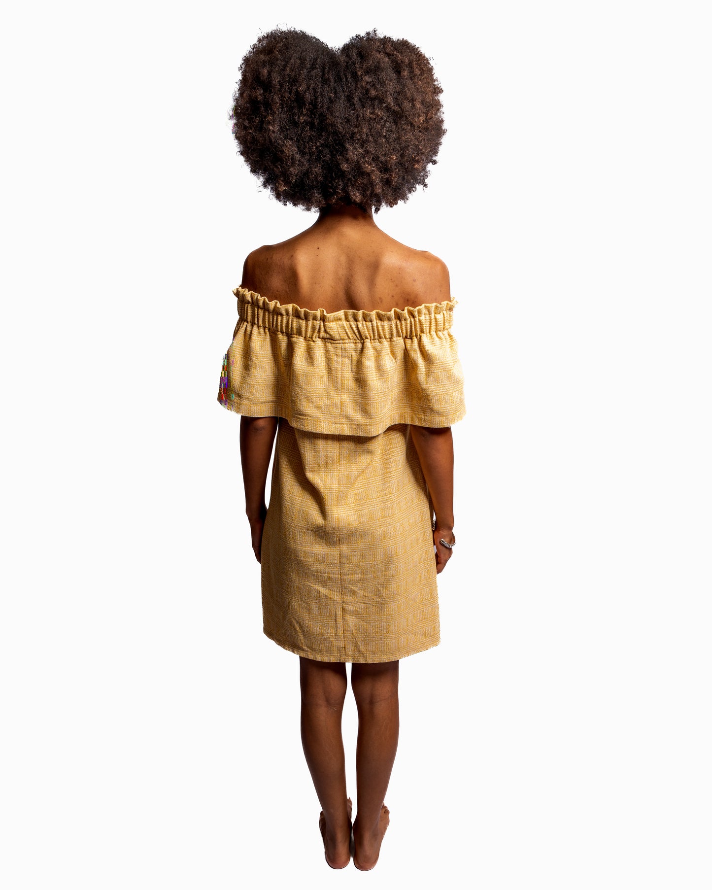 Shoulder drop dress