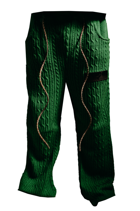 Green Knitted Pants