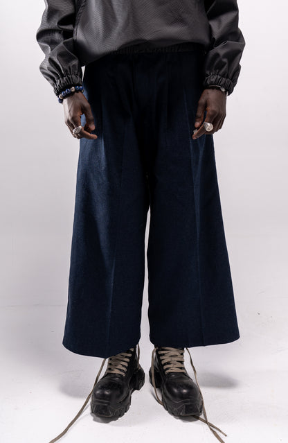 Flipped Denim Wide Pants