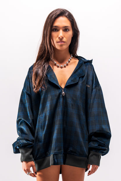 Cortex Collar Velvet Zip-up