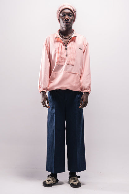 Royal Pleats Half-Zip