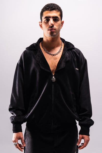 Cortex Collar Velour Zip-up