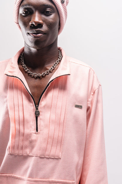 Royal Pleats Half-Zip