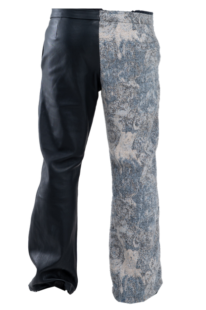 Genuine leather and Alexandra Jacquard Pants
