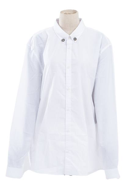 Brain Buttons White Shirt