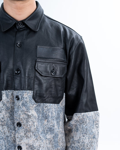 Genuine Leather Alexandra Jacquard shirt