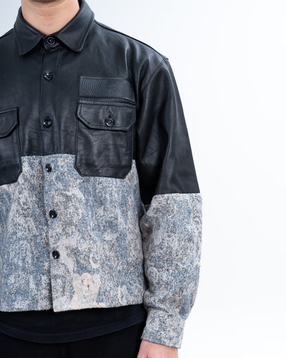 Genuine Leather Alexandra Jacquard shirt