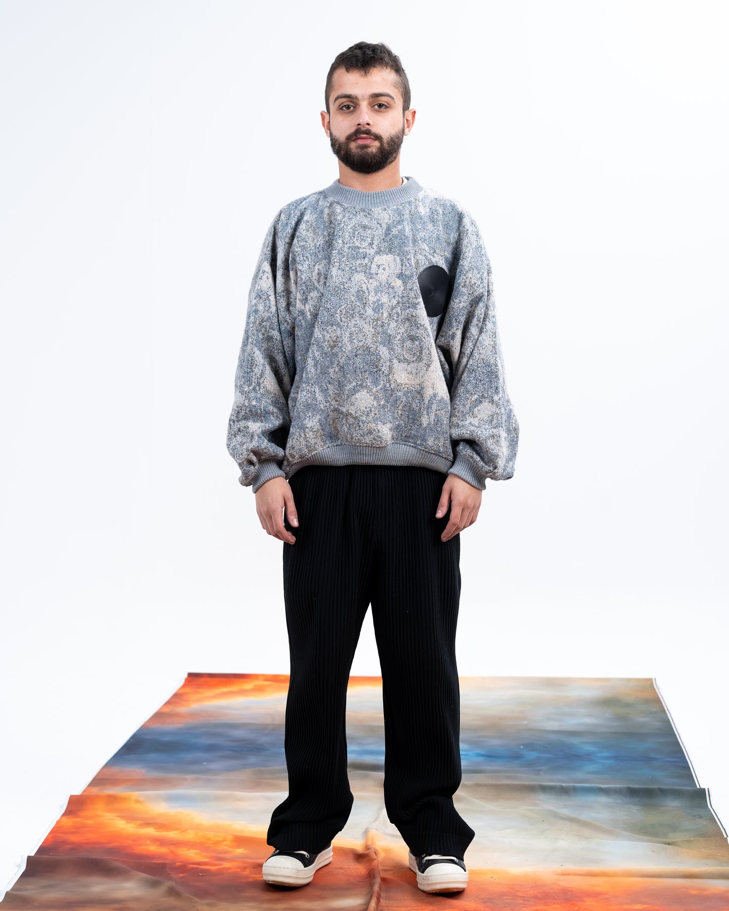 Alexandra Jacquard Crewneck